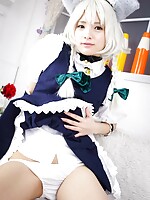 hot asian girl dildoing